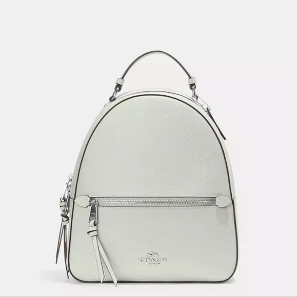 Coach Jordyn Leather Backpack in Chalk - Picture 11 of 12
